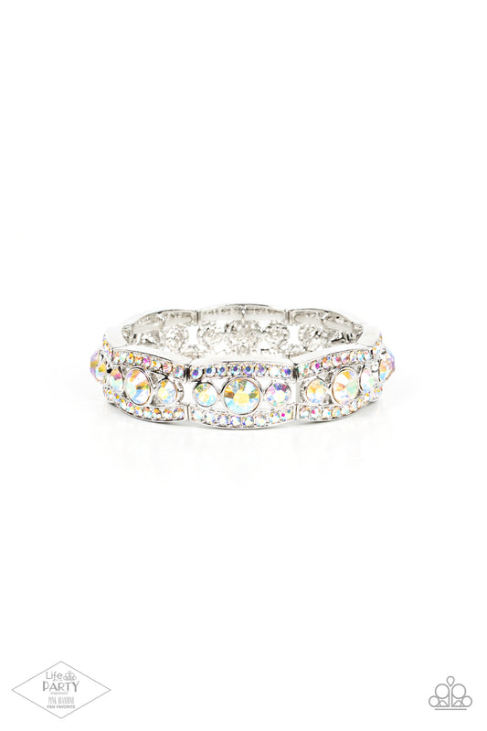 Paparazzi Accessories: Easy On The ICE - Multi Iridescent Bracelet