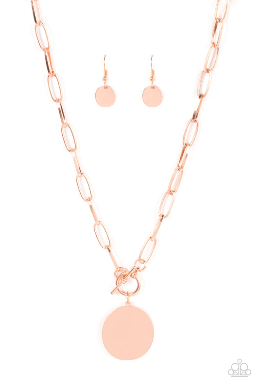 Paparazzi Accessories: Tag Out - Copper Necklace