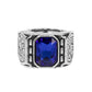Paparazzi Accessories: Metro Magnate - Men Blue Ring