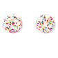 Paparazzi Accessories: Kaleidoscope Sky - White Earrings