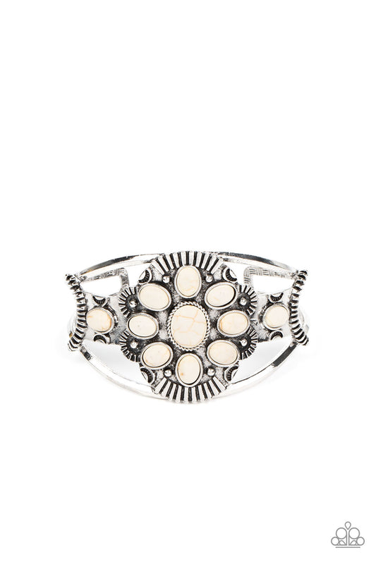 Paparazzi Accessories: Wistfully Western - White Bracelet