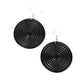 Paparazzi Accessories: Caribbean Cymbal - Black Earrings