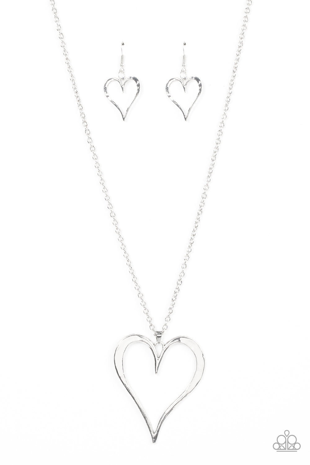 Paparazzi Accessories: Hopelessly In Love - Silver Necklace