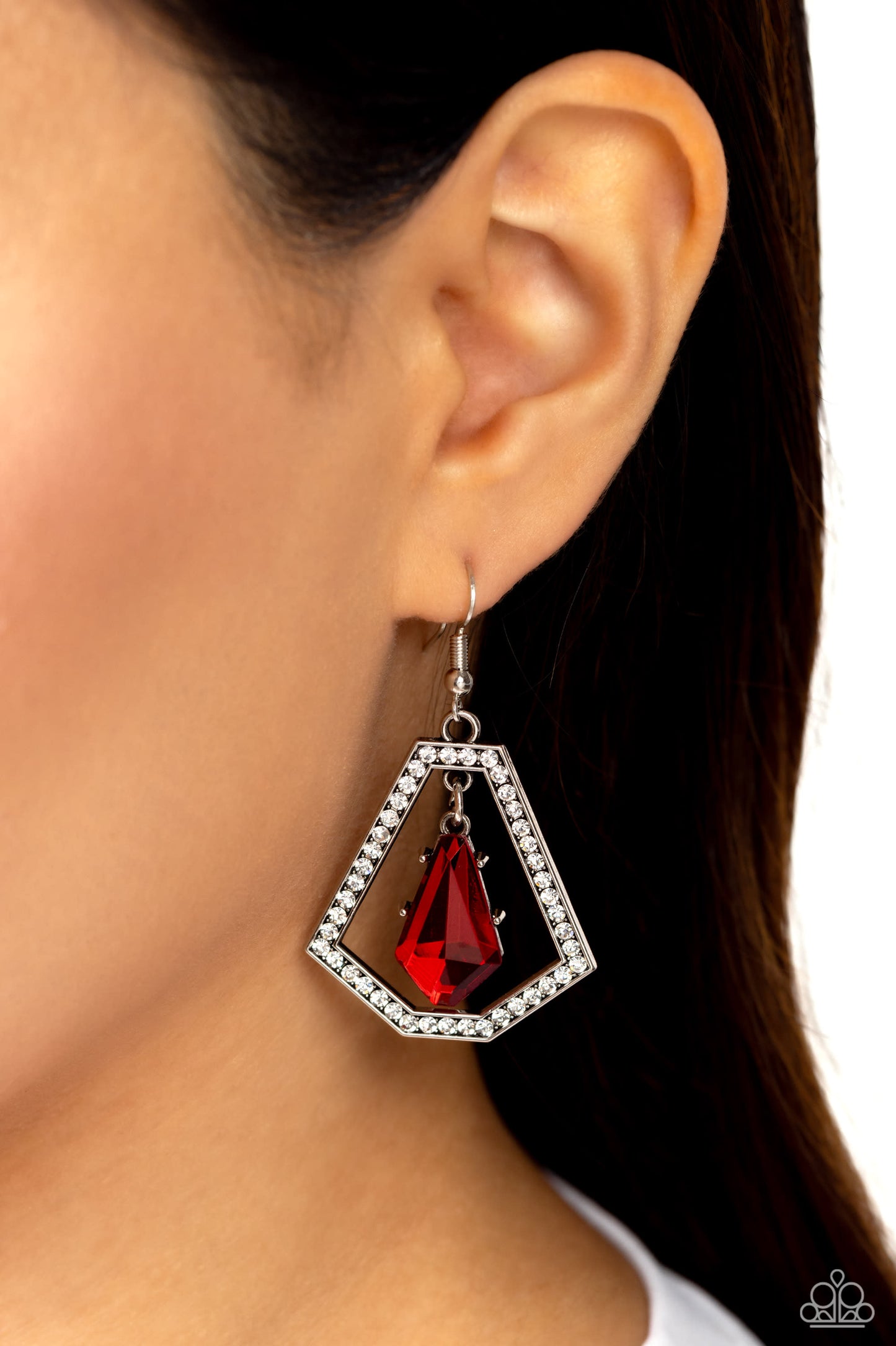 Paparazzi Accessories: Poshly Photogenic - Red Earrings