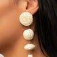 Paparazzi Accessories: Twine Tango - White Earrings