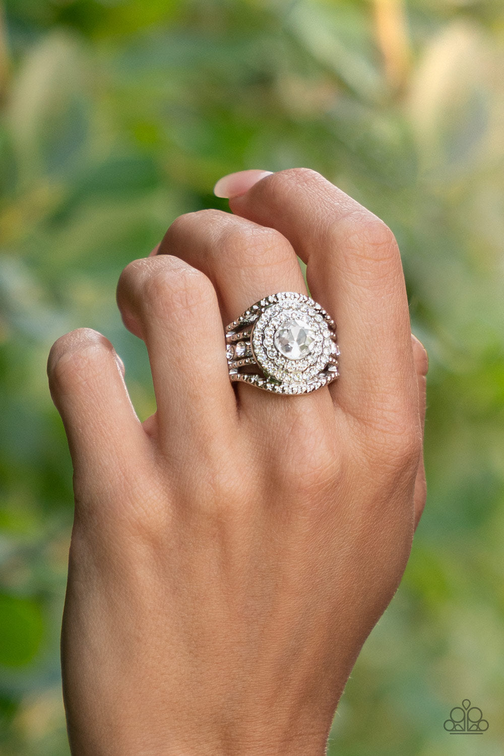 Paparazzi Accessories: Understated Drama - White Ring