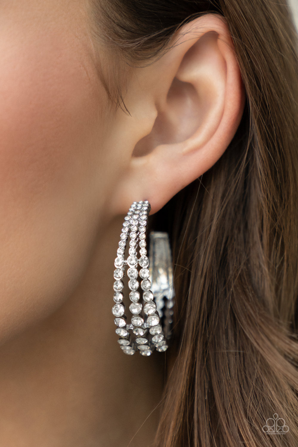 Paparazzi Accessories: Cosmopolitan Cool - White Earrings