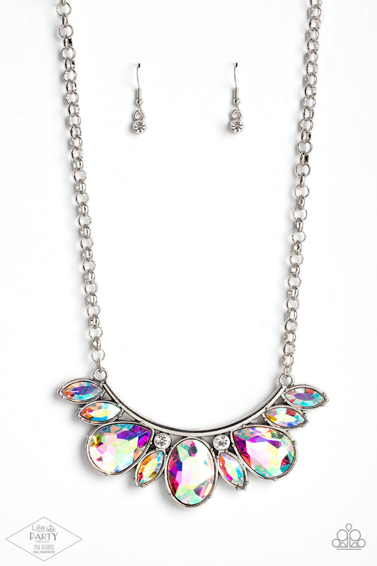 Paparazzi Accessories: Never SLAY Never - Multi Iridescent Necklace