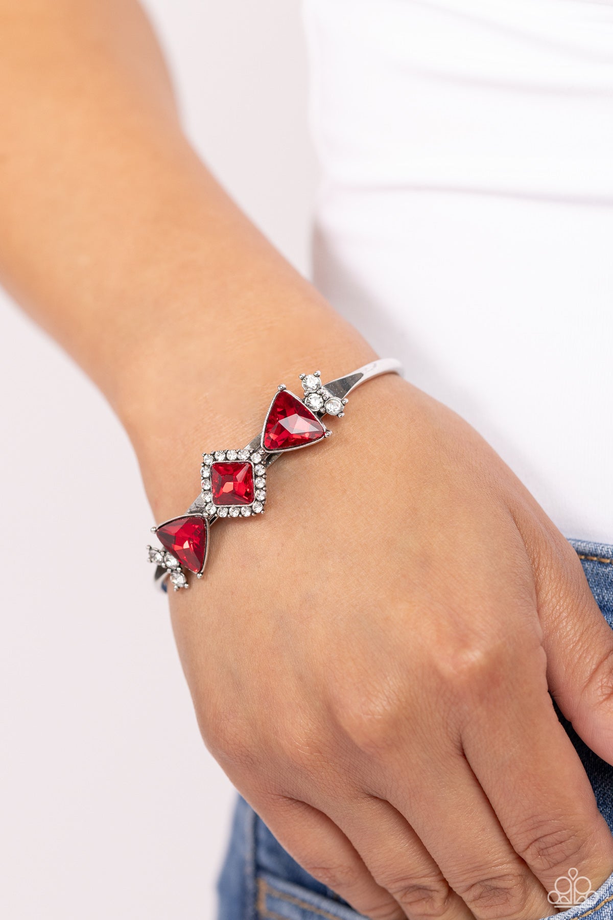 Paparazzi Accessories: Strategic Sparkle - Red Bracelet