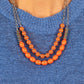 Paparazzi Accessories: Venetian Voyage - Orange Necklace
