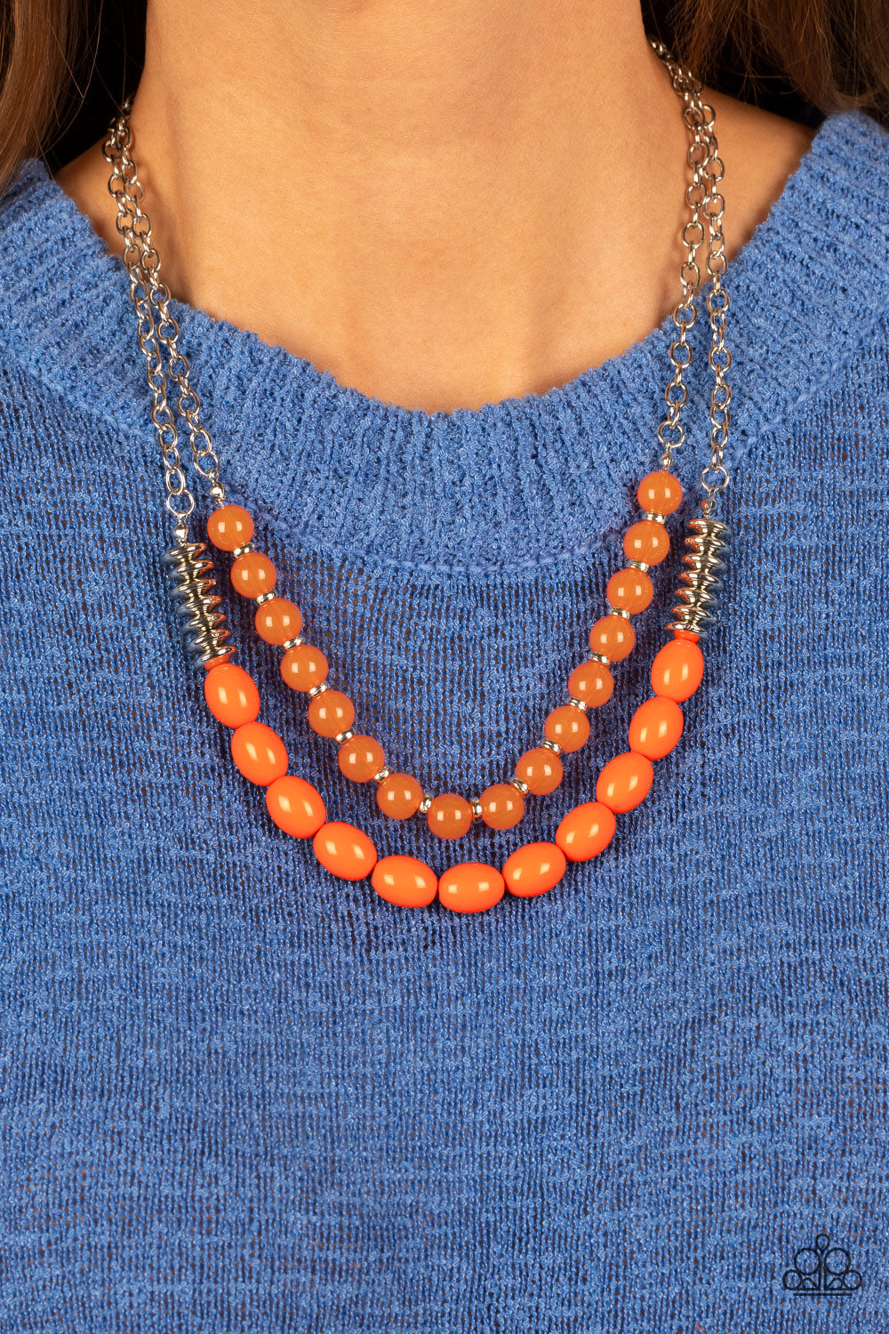 Paparazzi Accessories: Venetian Voyage - Orange Necklace