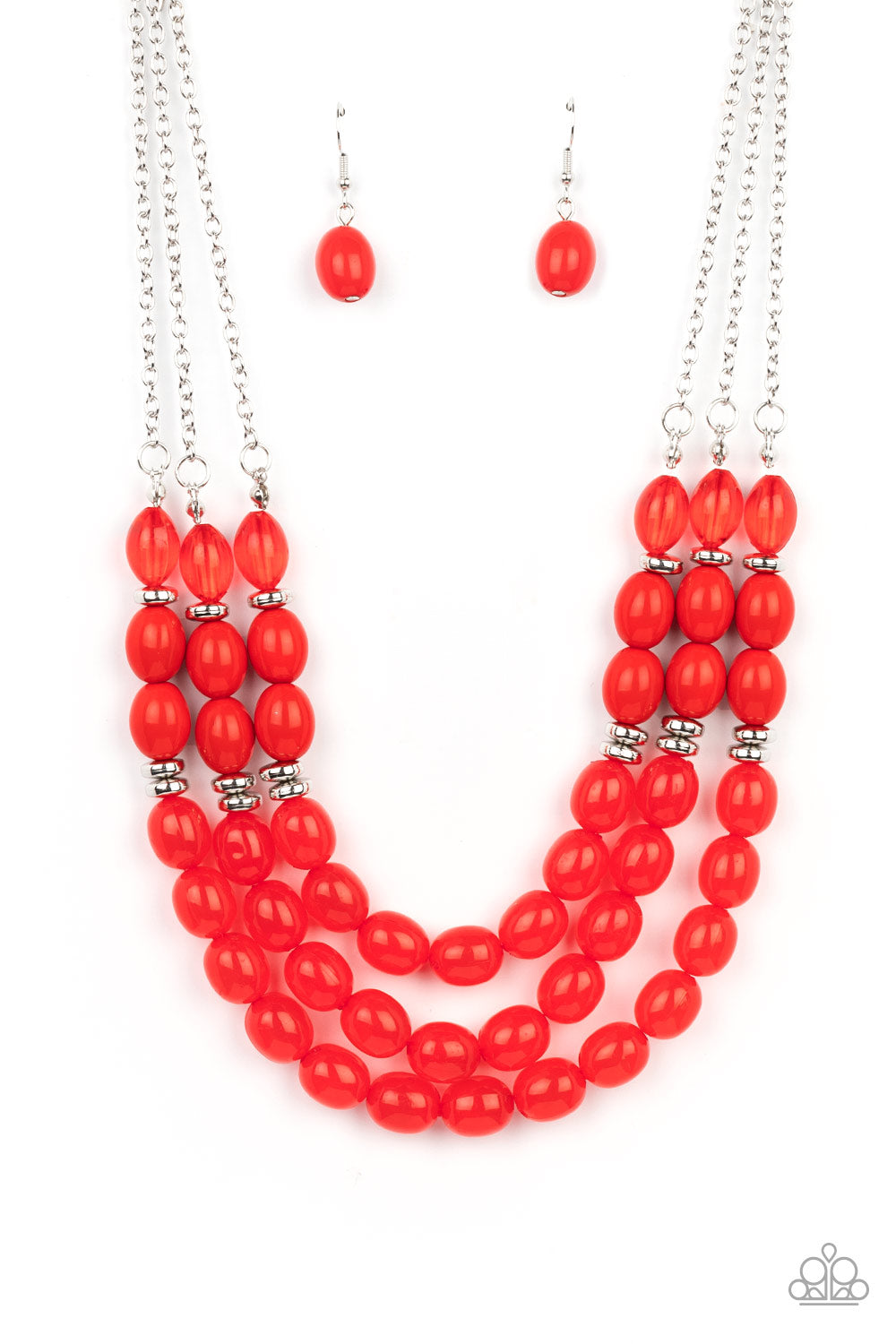 Paparazzi Accessories: Coastal Cruise - Red Necklace