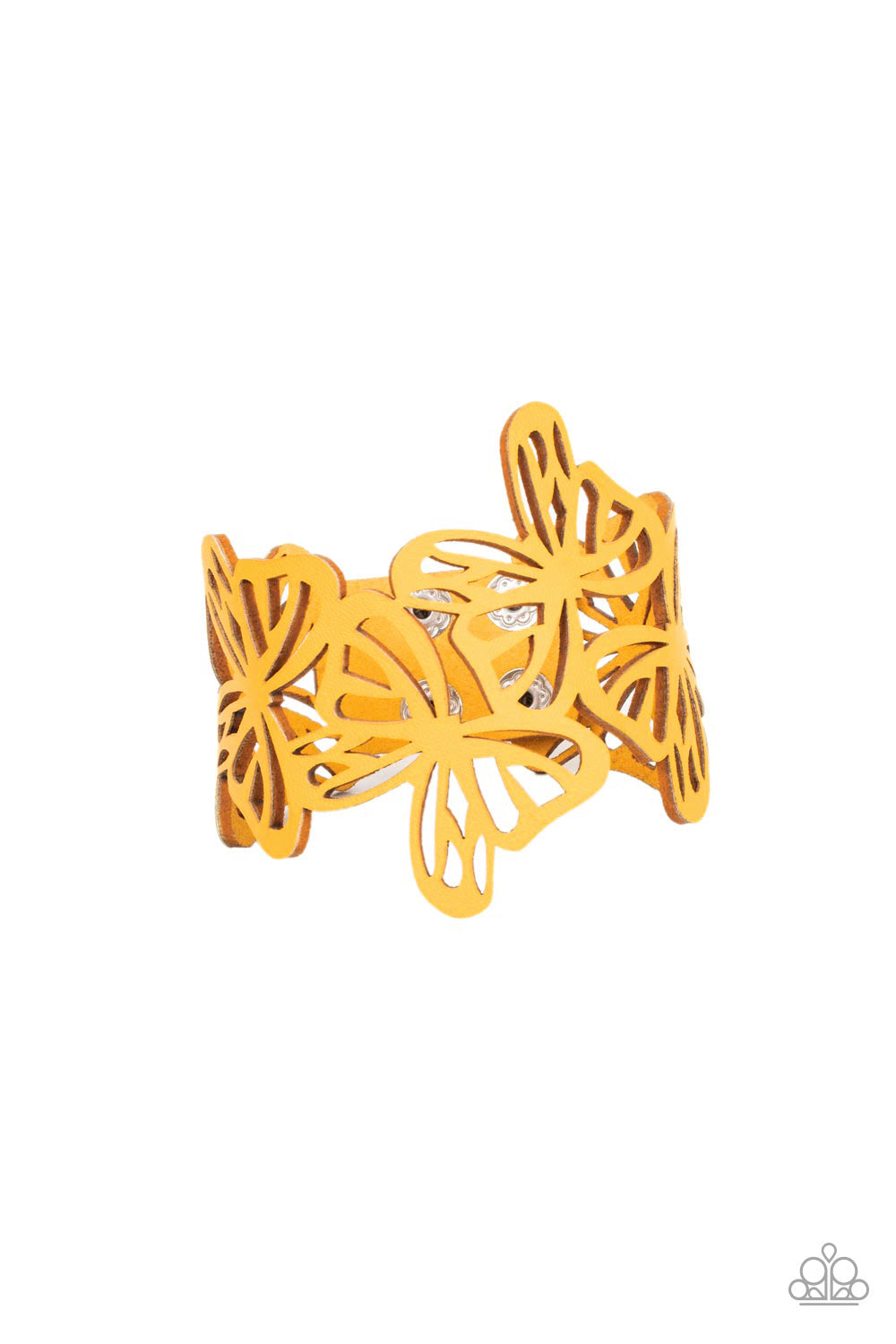 Paparazzi Accessories: Butterfly Breeze - Yellow Bracelet