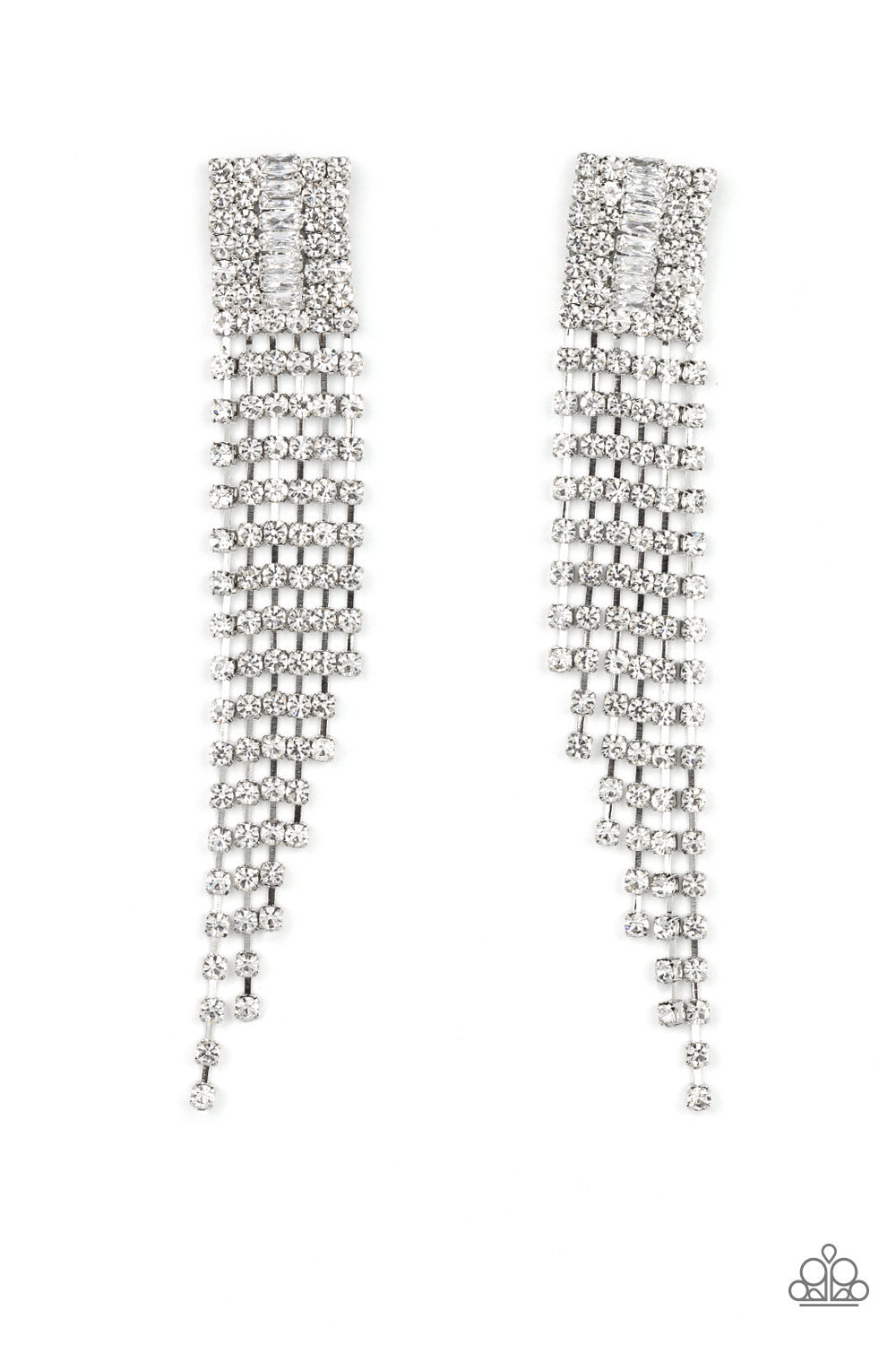 Paparazzi Accessories: A-Lister Affirmations - White Earrings