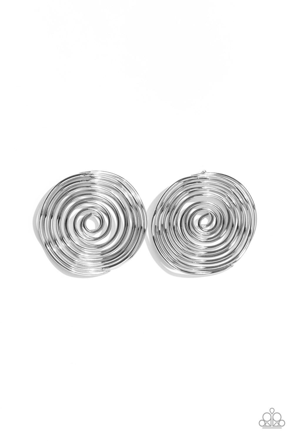 Paparazzi Accessories: COIL Over - Silver Earrings