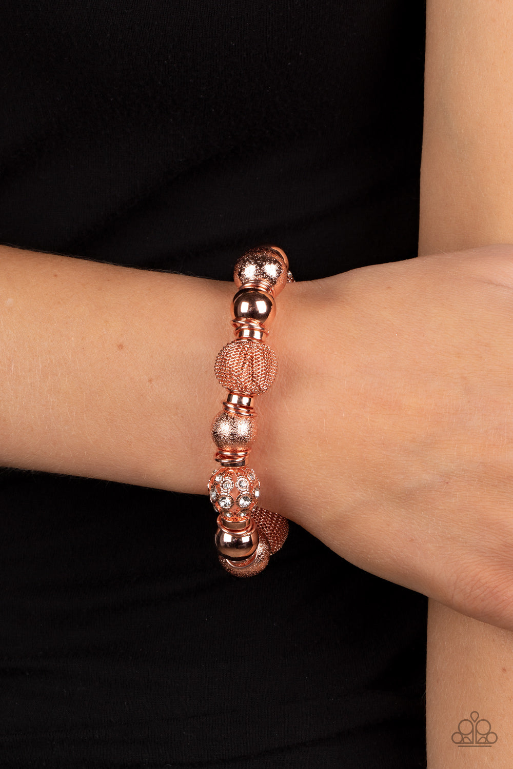 Paparazzi Accessories: We Totally Mesh - Copper Bracelet