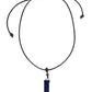 Paparazzi Accessories: Comes Back ZEN-fold - Blue Necklace