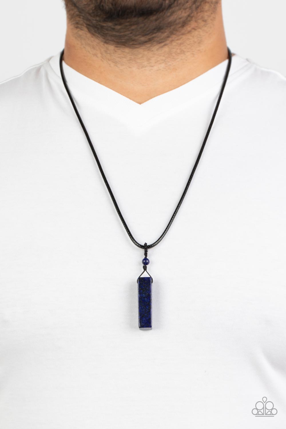 Paparazzi Accessories: Comes Back ZEN-fold - Blue Necklace