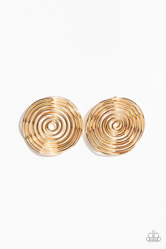 Paparazzi Accessories: COIL Over - Gold Earrings