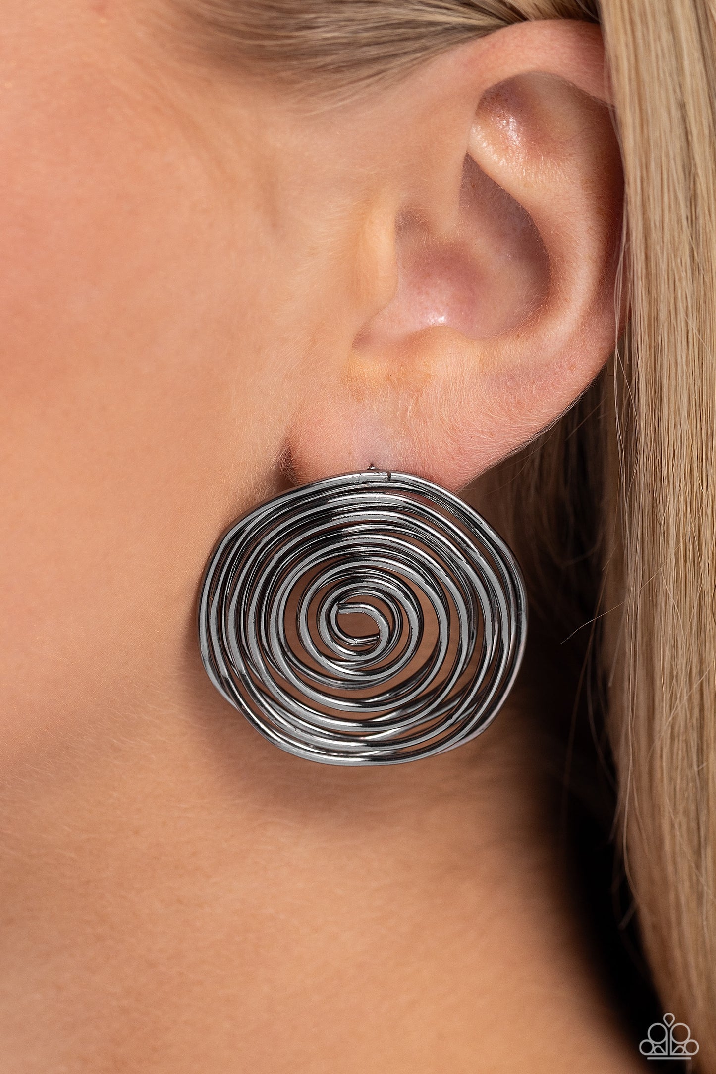 Paparazzi Accessories: COIL Over - Black Earrings