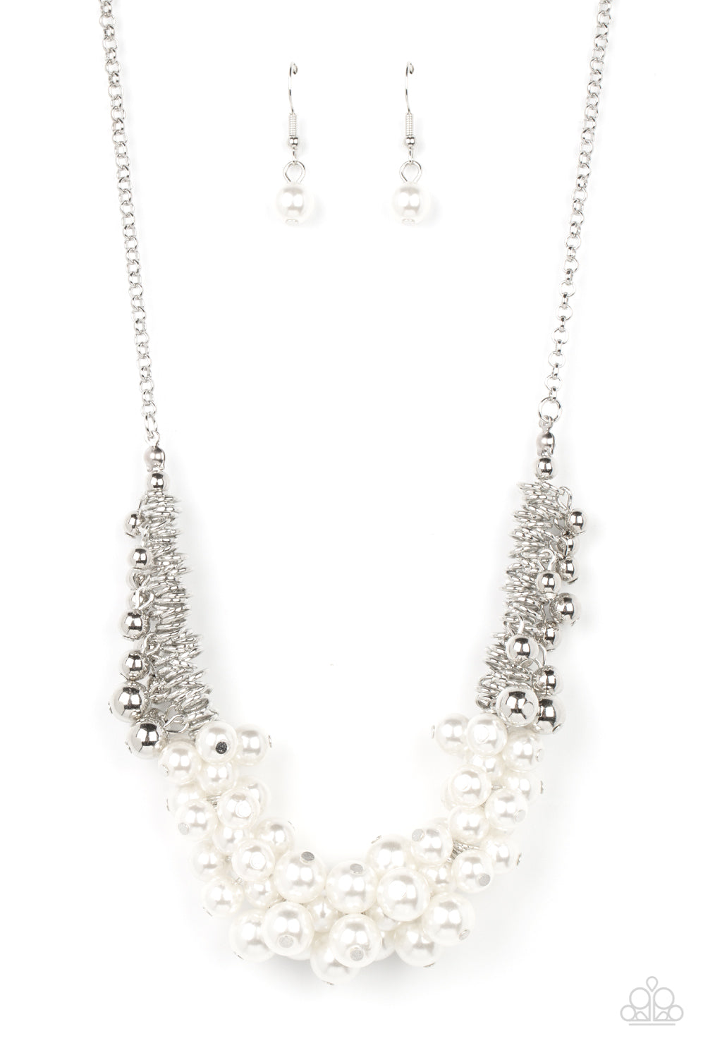 Paparazzi Accessories: Bonus Points - White Necklace