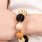 Paparazzi Accessories: Happily Homespun - Black Bracelet