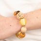 Paparazzi Accessories: Happily Homespun - Yellow Bracelet