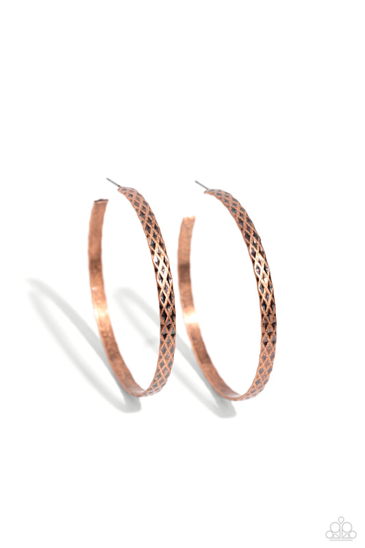 Paparazzi Accessories: HOOP-De-Do - Copper Earrings