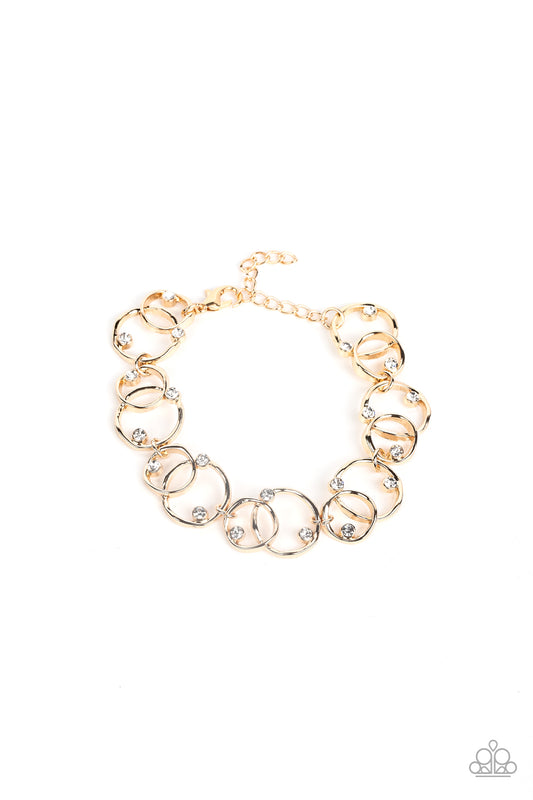 Paparazzi Accessories: The Universe Revolves Around Me - Gold Bracelet