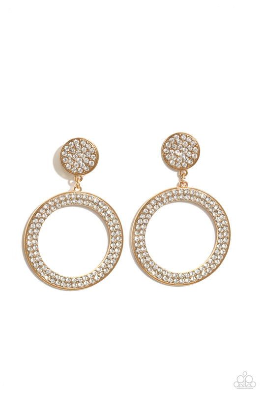 Paparazzi Accessories: GLOW You Away - Gold Earrings