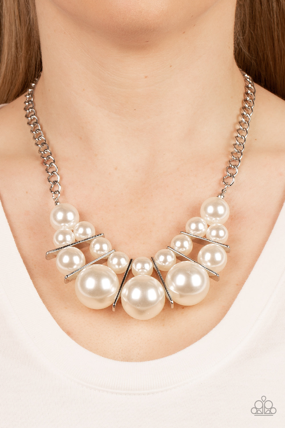 Paparazzi Accessories: Challenge Accepted - White Necklace