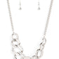 Paparazzi Accessories: Bombshell Bling - White Necklace