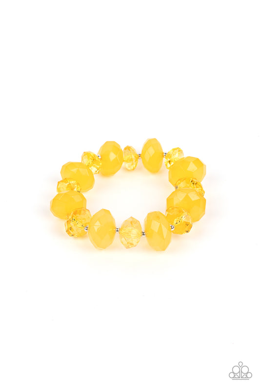 Paparazzi Accessories: Keep GLOWING Forward - Yellow Bracelet