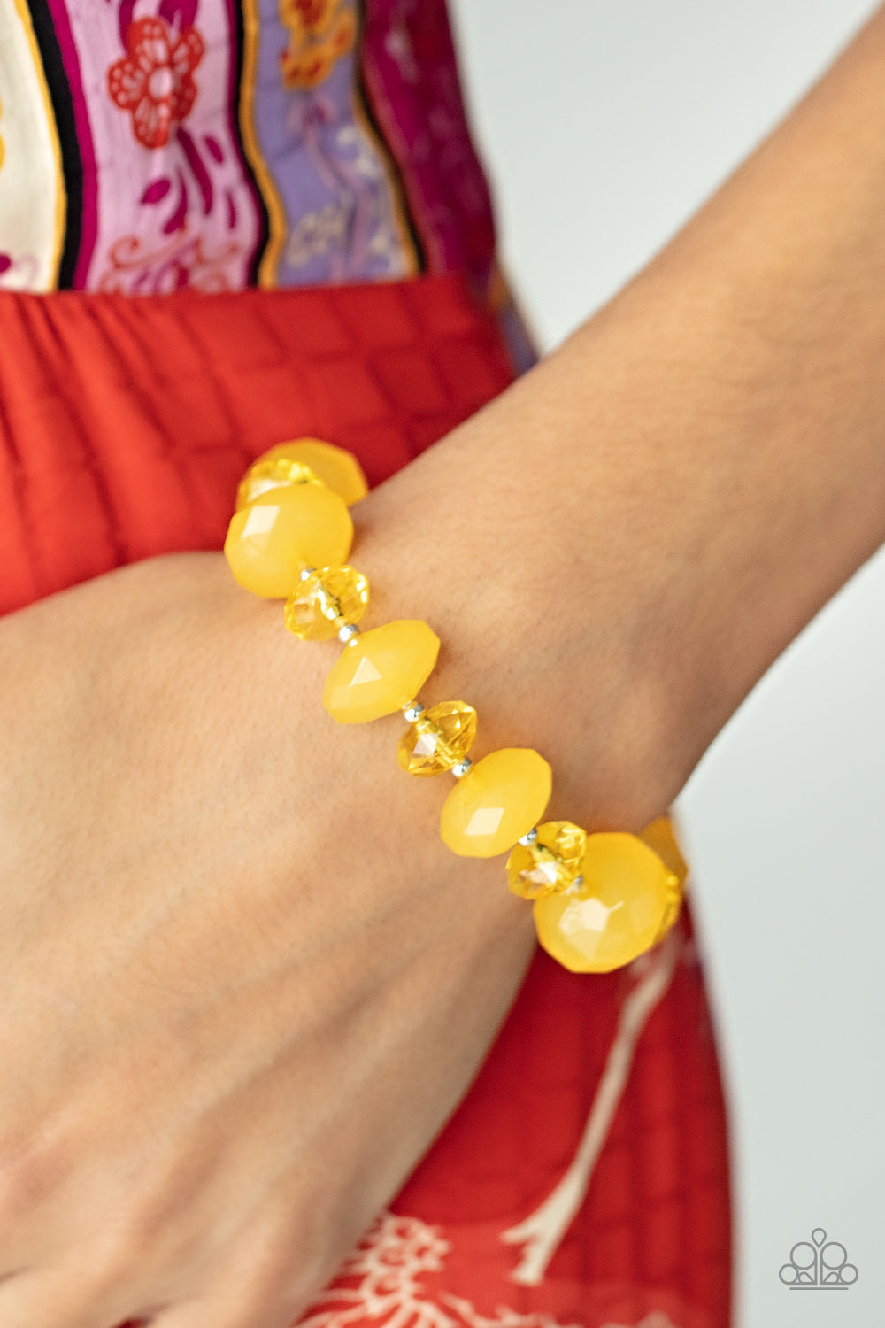 Paparazzi Accessories: Keep GLOWING Forward - Yellow Bracelet