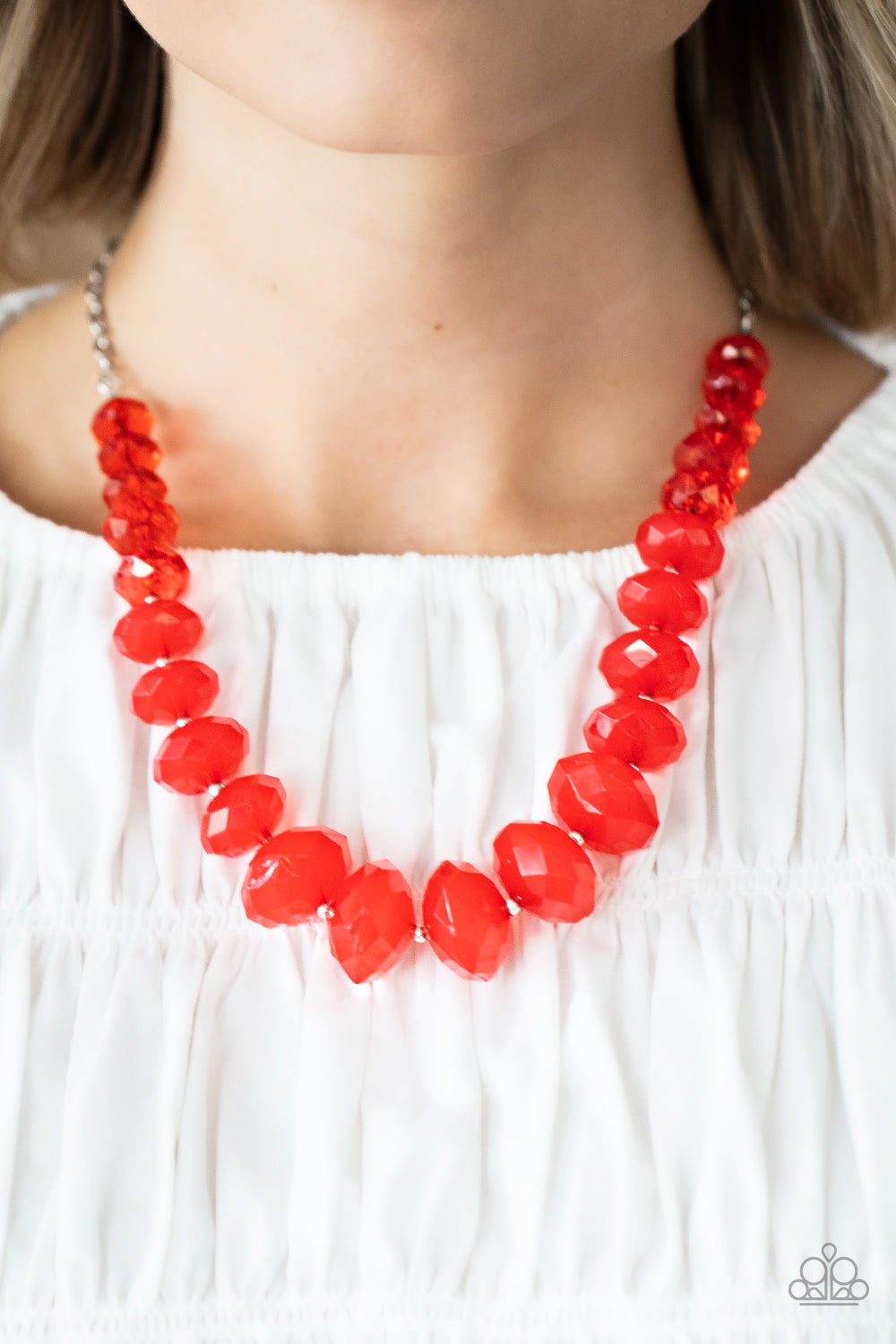 Paparazzi Accessories: Happy-GLOW-Lucky - Red Necklace