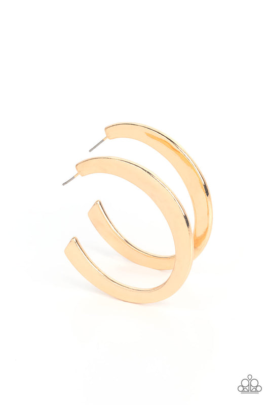 Paparazzi Accessories: Learning Curve - Gold Earrings