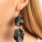 Paparazzi Accessories: In Your Wildest FAN-tasy - Black Earrings