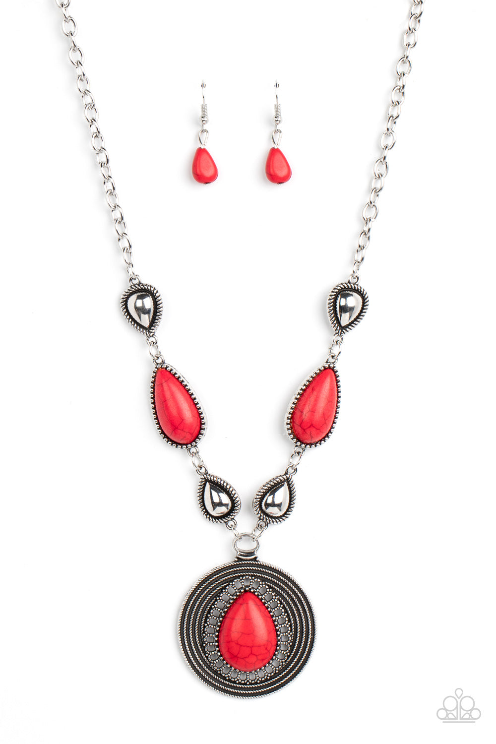 Paparazzi Accessories: Saguaro Soul Trek - Red Necklace