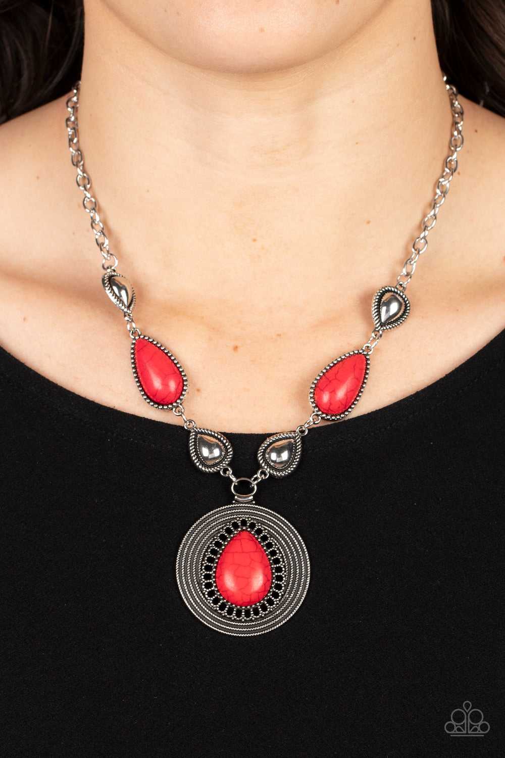 Paparazzi Accessories: Saguaro Soul Trek - Red Necklace