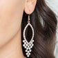 Paparazzi Accessories: GLOWING off the Deep End - White Earrings