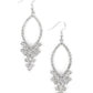 Paparazzi Accessories: GLOWING off the Deep End - White Earrings