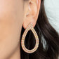 Paparazzi Accessories: Diva Dust - Gold Iridescent Earrings