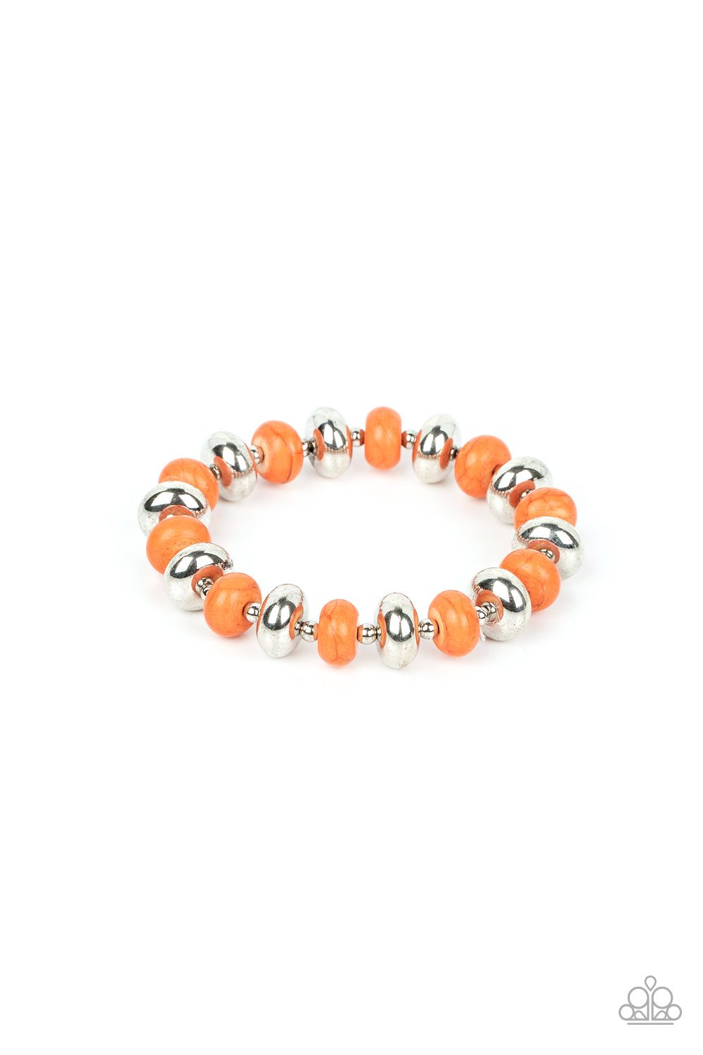 Paparazzi Accessories: Stone Age Aesthetic - Orange Bracelet