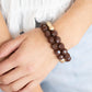 Paparazzi Accessories: Grecian Glamour - Brown Bracelet