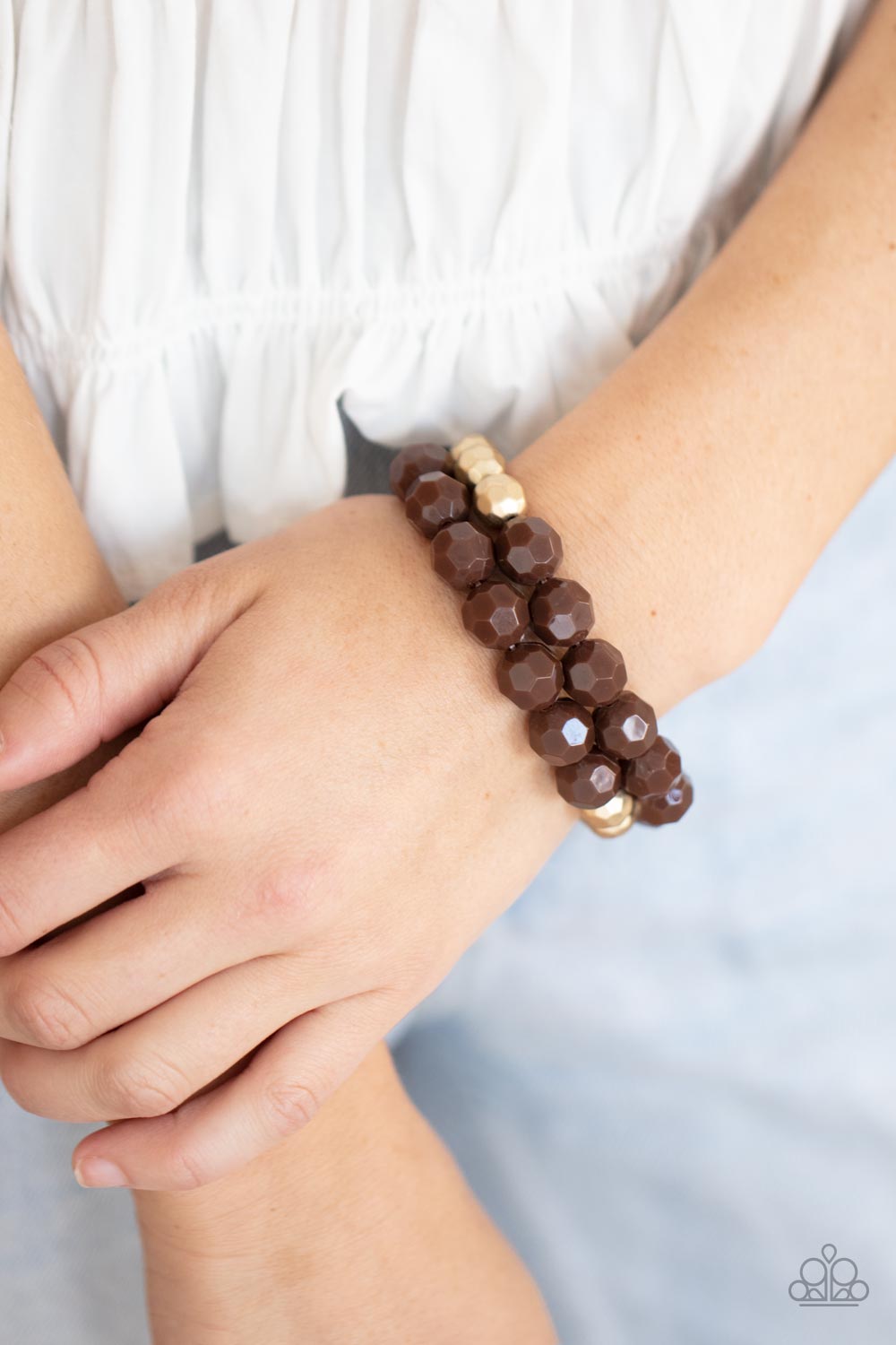 Paparazzi Accessories: Grecian Glamour - Brown Bracelet