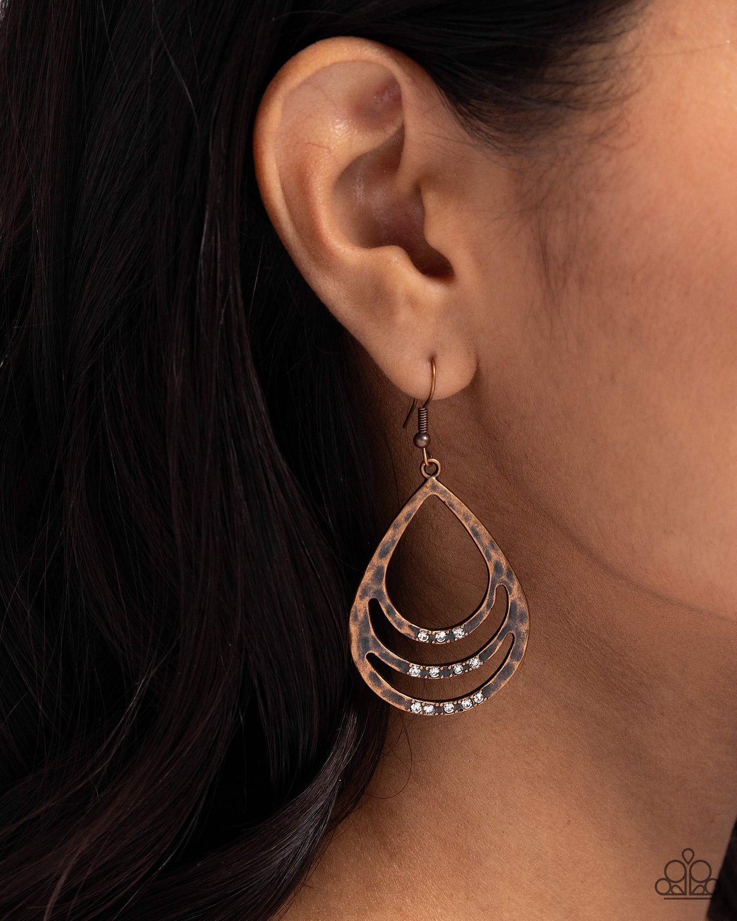 Paparazzi Accessories: Sojourn Shimmer - Copper Earrings