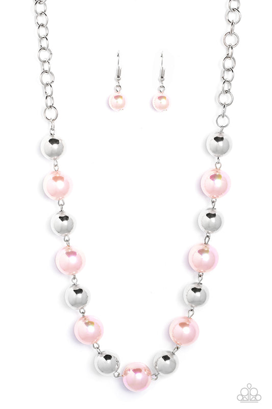 Paparazzi Accessories: Dreamscape Escape - Pink Iridescent Necklace