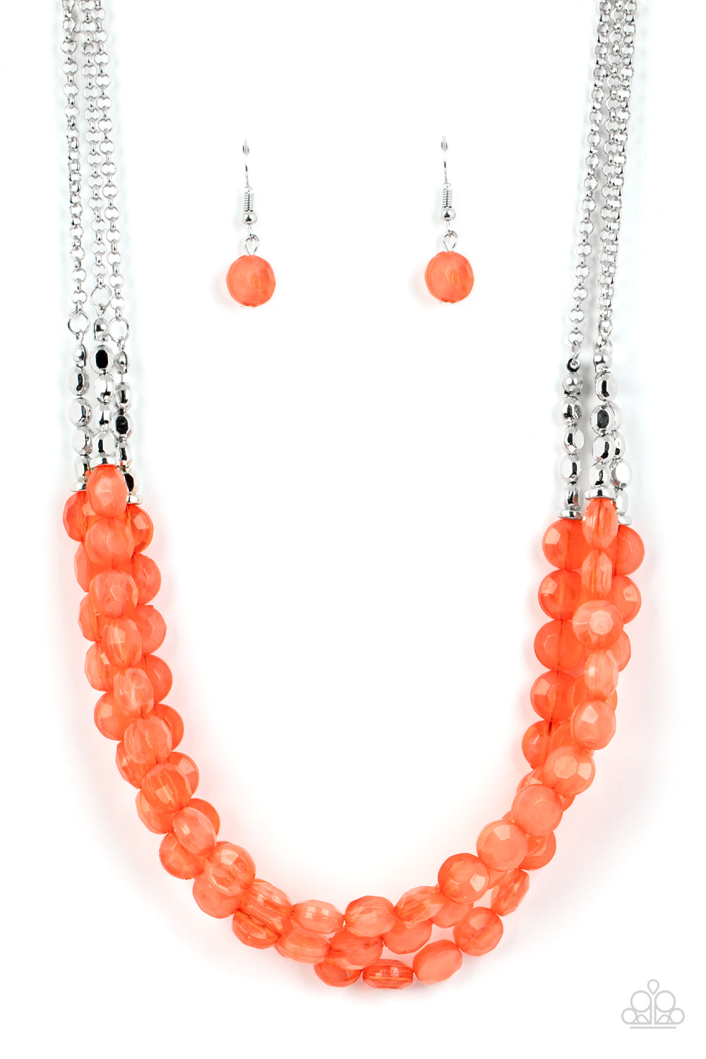 Paparazzi Accessories: Pacific Picnic - Orange Necklace