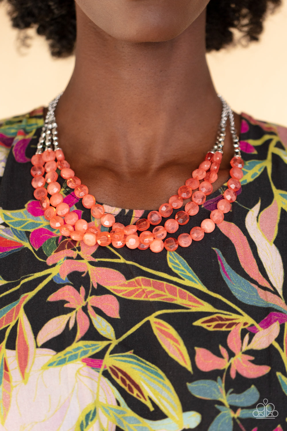 Paparazzi Accessories: Pacific Picnic - Orange Necklace