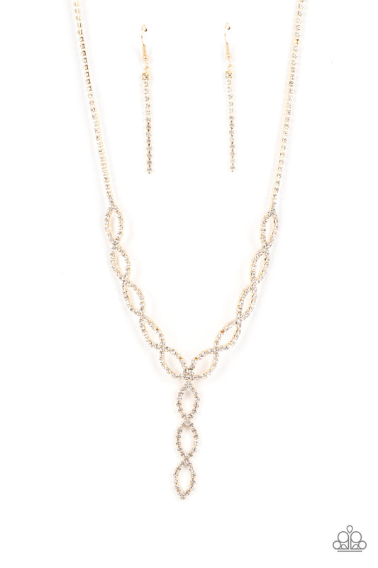 Paparazzi Accessories: Infinitely Icy - Gold Necklace